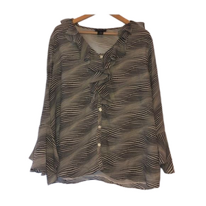 🦋Jennifer Lloyd woman 2X GUC beautiful blouse 🦋